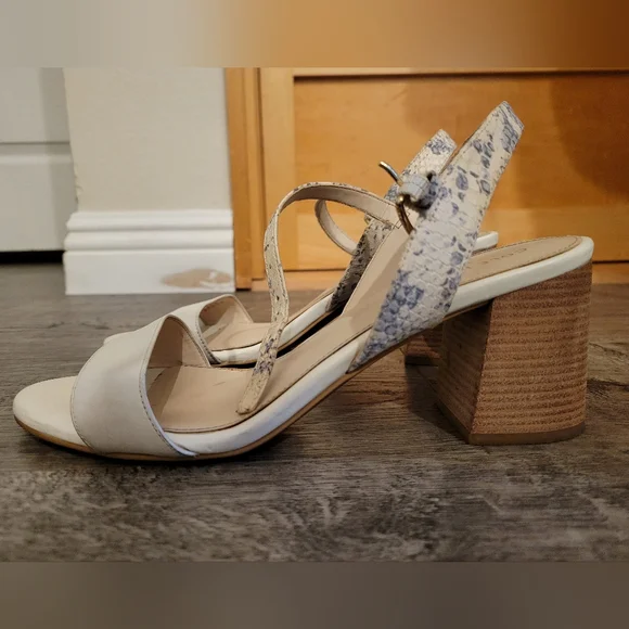 Cole Haan snake print heeled sandal - Picture 3 of 5